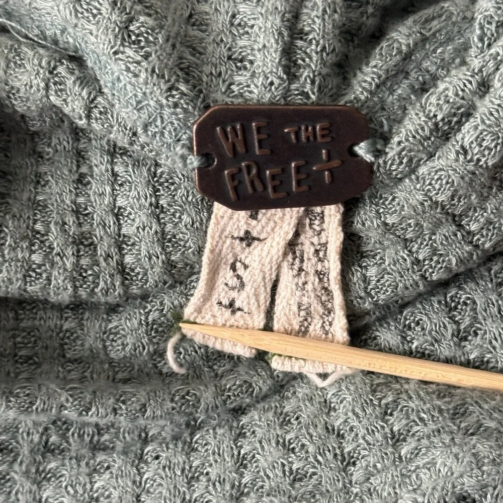 Free People We The Free S Small Sage Green‎ Waffle Knit High Low Tunic Mock Neck